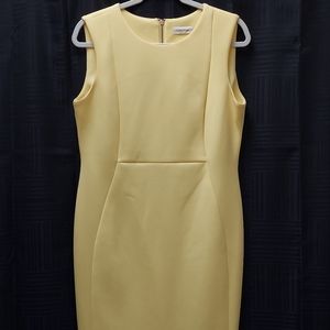 Sunshine Yellow Calvin Cline Size 12 Sun Dress